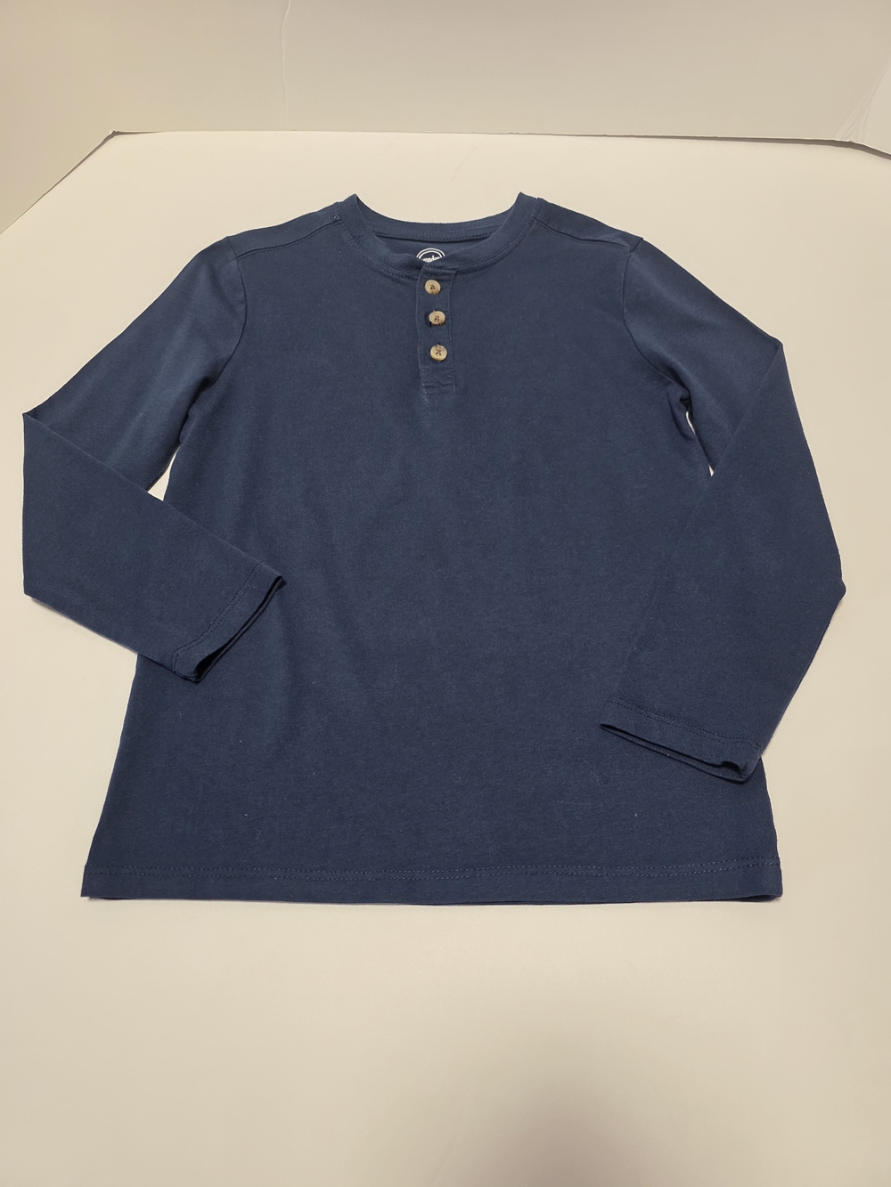 Boy's Size 8 Long Sleeve Henley & Waffle Knit Tops Bundle- Navy, Red, Gray, Blue - Picture 9 of 13